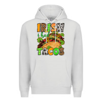 Dove Grey St. Patrick's Irish i had tacos Premium Hoodie - OliviaCreatesArt