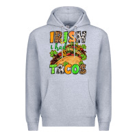 Heather Grey St. Patrick's Irish i had tacos Premium Hoodie - OliviaCreatesArt