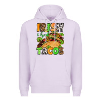 Lilac St. Patrick's Irish i had tacos Premium Hoodie - OliviaCreatesArt