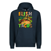 Navy St. Patrick's Irish i had tacos Premium Hoodie - OliviaCreatesArt