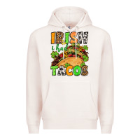 Pale Pink St. Patrick's Irish i had tacos Premium Hoodie - OliviaCreatesArt