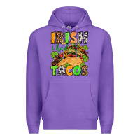 Purple St. Patrick's Irish i had tacos Premium Hoodie - OliviaCreatesArt