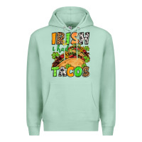 Seafoam St. Patrick's Irish i had tacos Premium Hoodie - OliviaCreatesArt