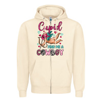Sandshell cupid find me a cowboy Zipper Hoodie - OliviaCreatesArt