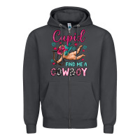 Smoke cupid find me a cowboy Zipper Hoodie - OliviaCreatesArt