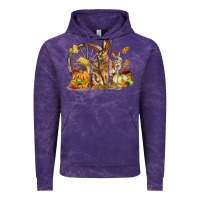 Cloud Purple Fall Rabbit Vintage Hoodie - LillyAllenDesigns