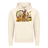 Vintage Artic Fall Rabbit Vintage Hoodie - LillyAllenDesigns