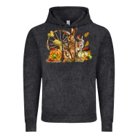 Vintage Black Fall Rabbit Vintage Hoodie - LillyAllenDesigns
