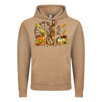Vintage Coffee Fall Rabbit Vintage Hoodie - LillyAllenDesigns