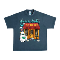 Midnight Navy when in doubt go to the bookstore Urban Heavy Tee - Artiststas