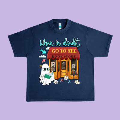 When In Doubt Go To The Bookstore Urban Heavy Tee Designed By Artiststas