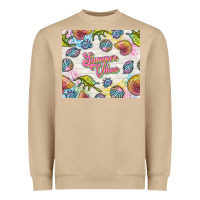 Mushroom summer vibes with sea shells Heavyweight Sweatshirt - TumblerDesignByShophia
