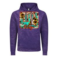 Cloud Purple virgo turquoise cowhide Vintage Hoodie - RanaPortraitStore