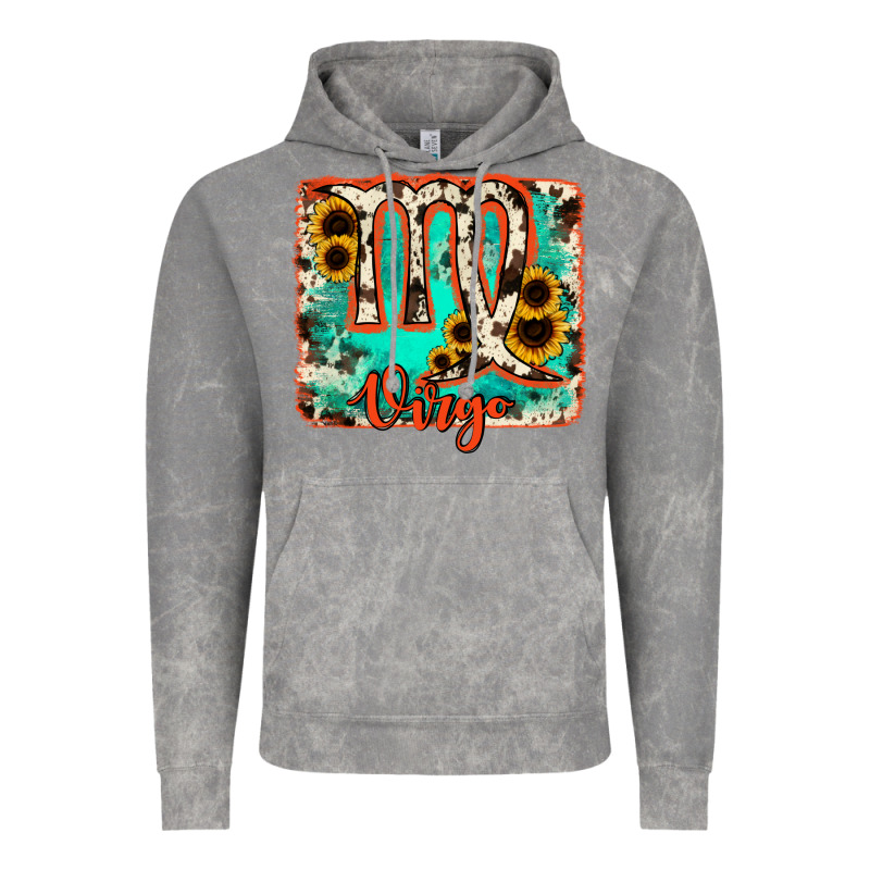 Virgo Turquoise Cowhide Vintage Hoodie by RanaPortraitStore | Teevron