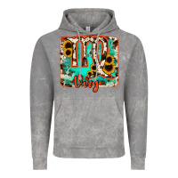 Cloud Rock virgo turquoise cowhide Vintage Hoodie - RanaPortraitStore