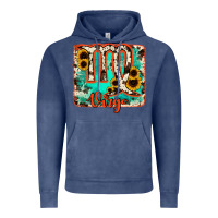 Vintage Denim virgo turquoise cowhide Vintage Hoodie - RanaPortraitStore