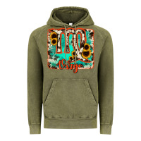 Vintage Olive virgo turquoise cowhide Vintage Hoodie - RanaPortraitStore
