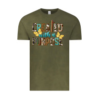 Vintage Olive Created With A Purpose Vintage Tee - LillyAllenDesigns