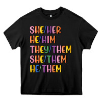 Black lgbtq pronouns Heavy Core Tee - MaliasSmallBusiness
