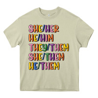 Mossy lgbtq pronouns Heavy Core Tee - MaliasSmallBusiness