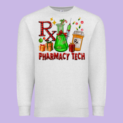 Pharmacy Tech Christmas Premium Sweatshirt Designed By Fadigitalartstudio