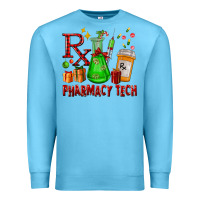 Ocean Blue pharmacy tech christmas Premium Sweatshirt - FaDigitalArtStudio
