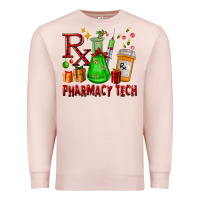 Pale Pink pharmacy tech christmas Premium Sweatshirt - FaDigitalArtStudio