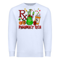 White pharmacy tech christmas Premium Sweatshirt - FaDigitalArtStudio