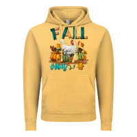 Vintage Mustard Fall Vibes Chicken Vintage Hoodie - LillyAllenDesigns