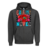 Charcoal Heather call me never olivia Zipper Hoodie - OliviaCreatesArt
