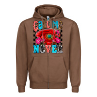 Chestnut call me never olivia Zipper Hoodie - OliviaCreatesArt