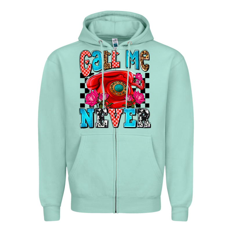 Call Me Never Olivia Zipper Hoodie by OliviaCreatesArt | Teevron