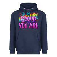Navy Be Proud Of Who You Are Heavyweight Hoodie - BundleAndBundleShop