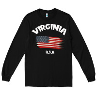 Black VIRGINIA U.S.A Long Sleeve Tee - Bettercallsaul