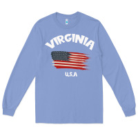 Colony Blue VIRGINIA U.S.A Long Sleeve Tee - Bettercallsaul