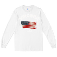 White VIRGINIA U.S.A Long Sleeve Tee - Bettercallsaul