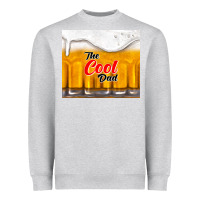 Heather Grey the cool dad and beer Heavyweight Sweatshirt - TumblerDesignByShophia