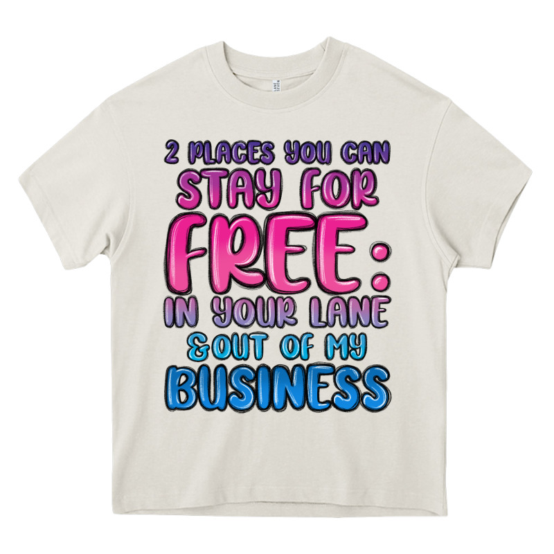 2 Places You Can Stay For Free In Your Lane And Ou Heavy Core Tee by MaliasSmallBusiness | Teevron
