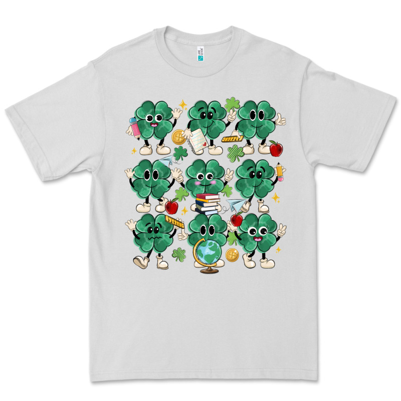 Teacher St Patrick Day Clovers Premium Tee by MaliasSmallBusiness | Teevron