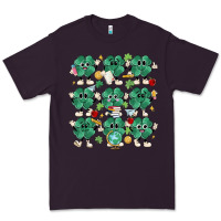 Plum teacher st patrick day clovers Premium Tee - MaliasSmallBusiness