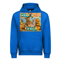 Cobalt Hello Fall Rabbit Urban Hoodie - LillyAllenDesigns