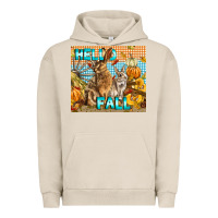 Pigment French Oak Hello Fall Rabbit Urban Hoodie - LillyAllenDesigns