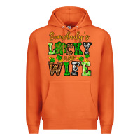 Carrot St. Patrick's Somebody’s lucky ass wife Premium Hoodie - OliviaCreatesArt