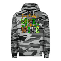 Slate Camo St. Patrick's Somebody’s lucky ass wife Premium Hoodie - OliviaCreatesArt