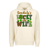 Tofu St. Patrick's Somebody’s lucky ass wife Premium Hoodie - OliviaCreatesArt