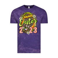 Cloud Purple Happy Easter 2023 Vintage Tee - LillyAllenDesigns