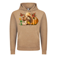 Vintage Coffee Fall Squirrel Vintage Hoodie - LillyAllenDesigns