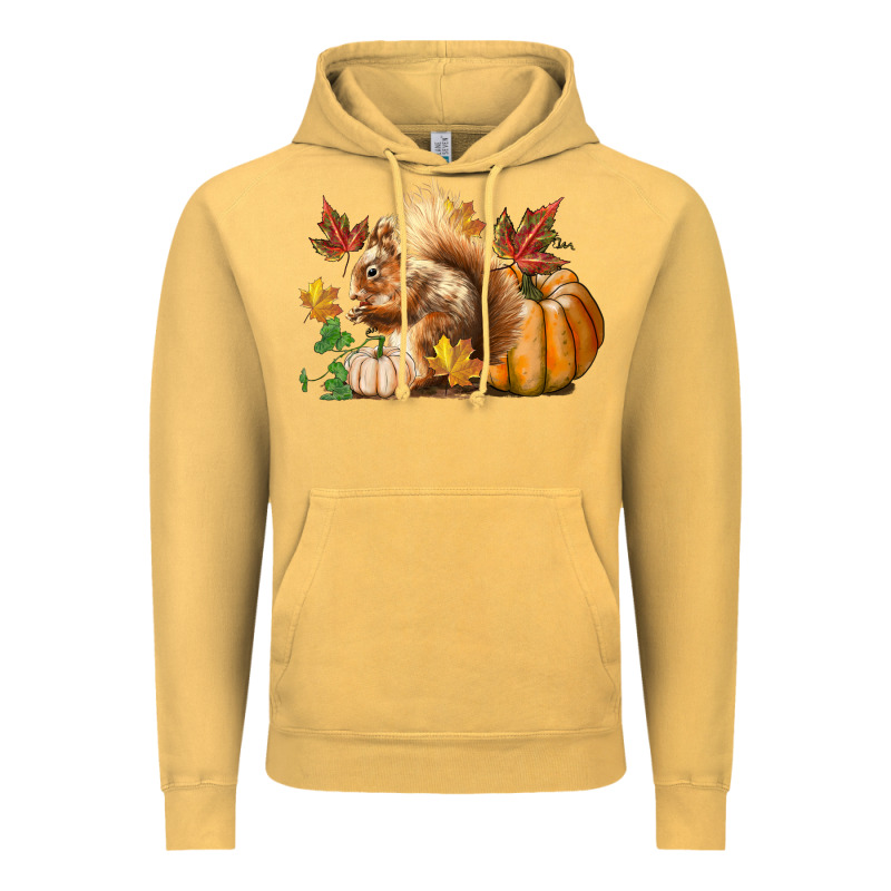 Fall Squirrel Vintage Hoodie by LillyAllenDesigns | Teevron