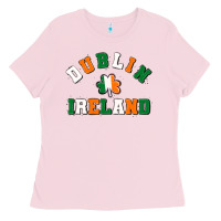 Bubblegum Pink dublİn ireland Ladies Tee - MaliasSmallBusiness