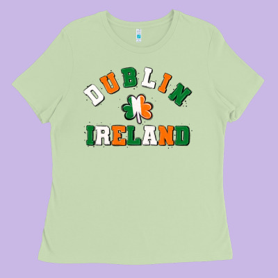 Dublİn Ireland Ladies Tee Designed By Maliassmallbusiness